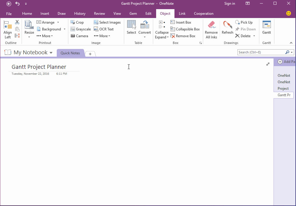 OneNote �ƻ��������ͼģ�� ʹ�ü���