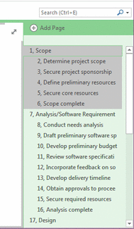 ����� OneNote ��Ѹ��ѡ��������ҳ
