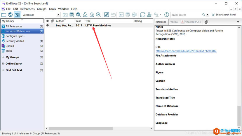 EndNote X9 ���� arXIV����