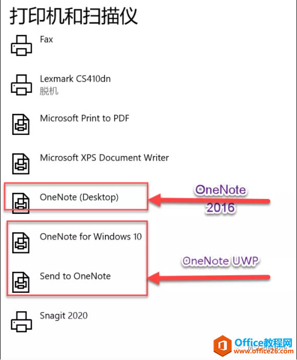 OneNote��ӡ�豸