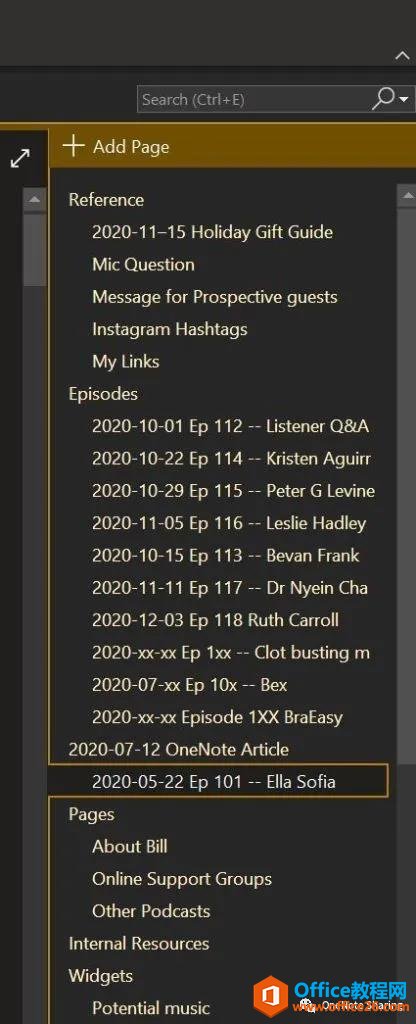 ���ʹ�� Onenote �������;缯