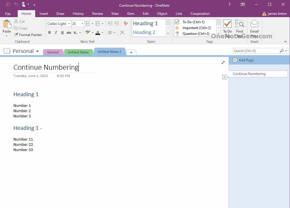�����OneNote�������2�����ֱ�����Ľ���������ţ�