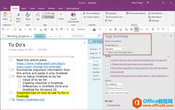 ���ʹ��OneNote��Ϊ���������б�