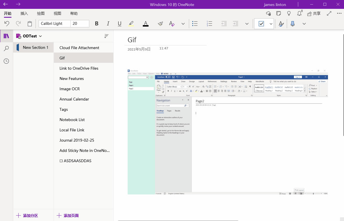 OneNote �����Ѹ�ٲ鿴 GIF ͼƬ