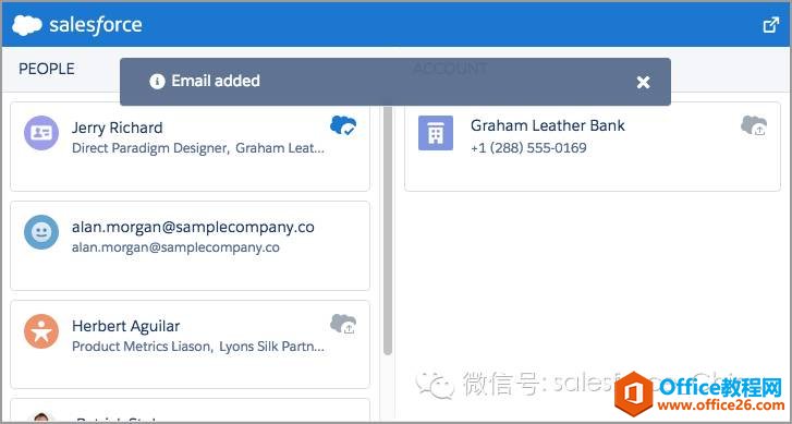 ���ͨ���µ�Salesforce App for Outlook��߹���Ч��