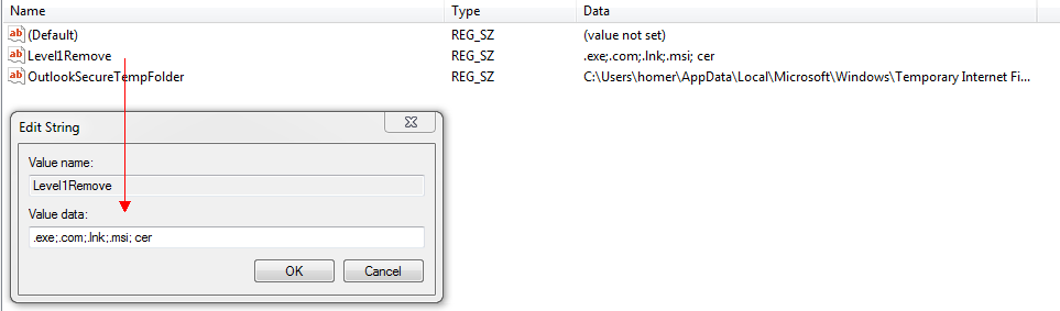 outlook �����������о���Ǳ�ڲ���ȫ���صĸ��� ��δ���
