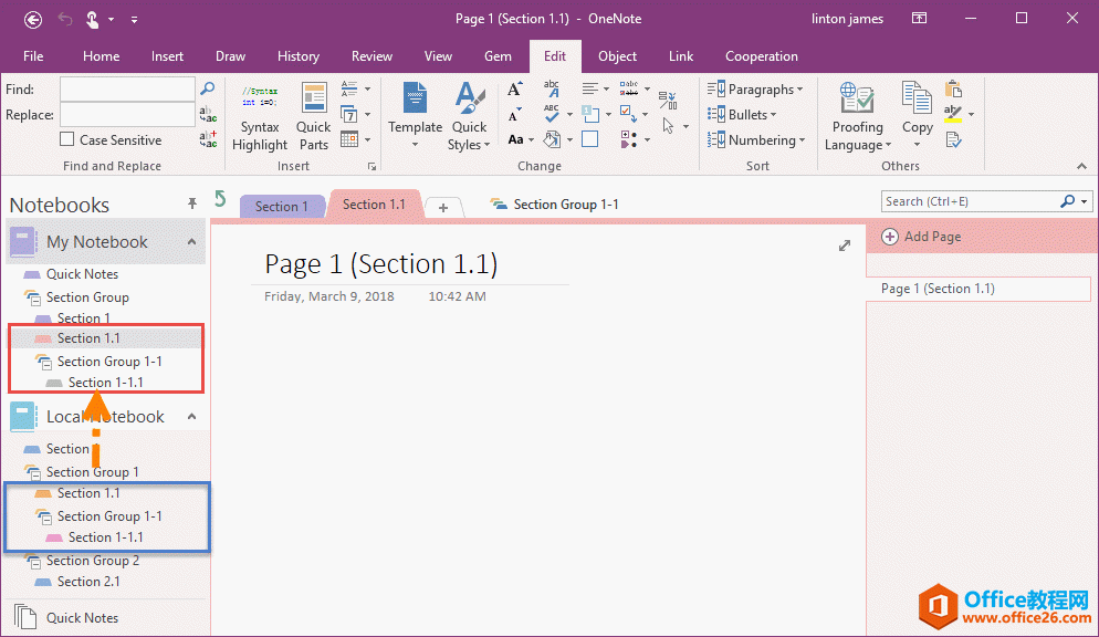 �ṹ��ҳ�汻���Ƶ�Ŀ�� OneNote ������