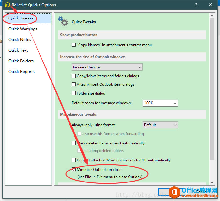 ����� Outlook ��ϵͳ��+�رձ�Ϊ��̨����