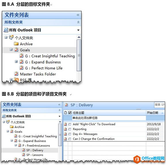 �����Outlook�д����ֲ��Ŀ�ꡢ��Ŀ�������ļ���