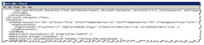 SharePoint  ��Code blocks are not allowed in this file�� ���������취