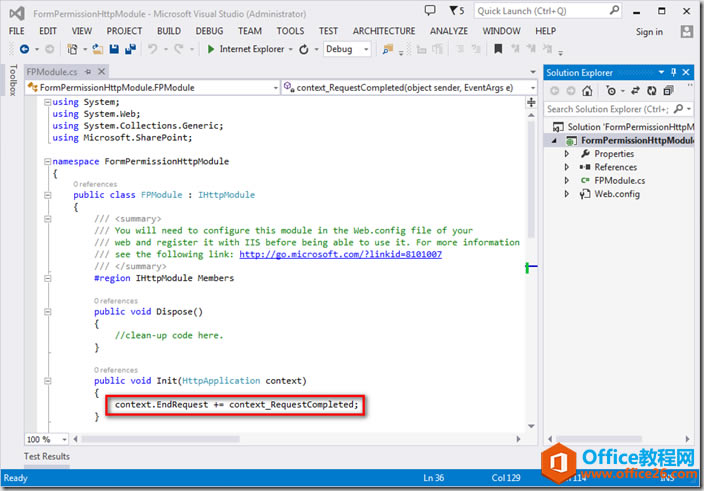 SharePoint ͨ��HttpModule ������ͼȨ��