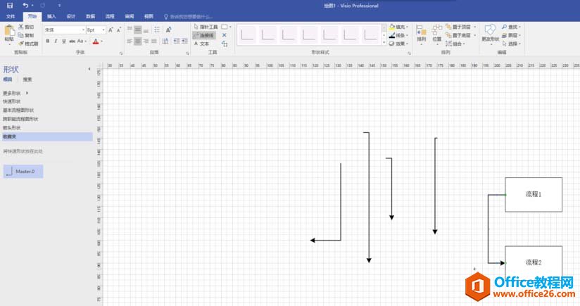 Visio ʹ��Ĭ���м�ͷ�����ߵľ�������ͼ��ͼ�Ľ̳�