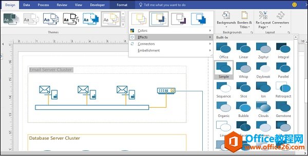 Visio ��� Ӧ��������ɫ��Ч��