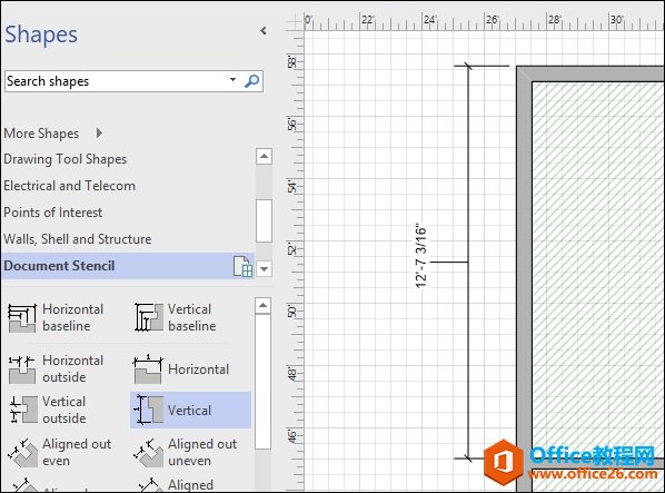 Visio ��ν��ߴ����ӵ�¥��ƽ��