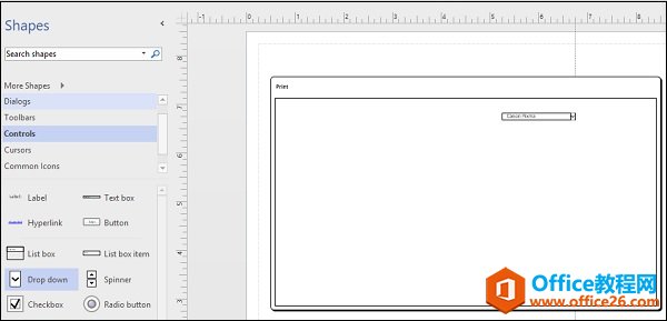 Visio ������߿�����Ԫ����ؼ�