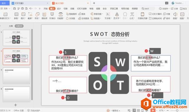 ְ���칫�������PPT������SWOT