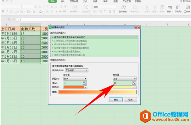 WPS excel������θ������������ɫ
