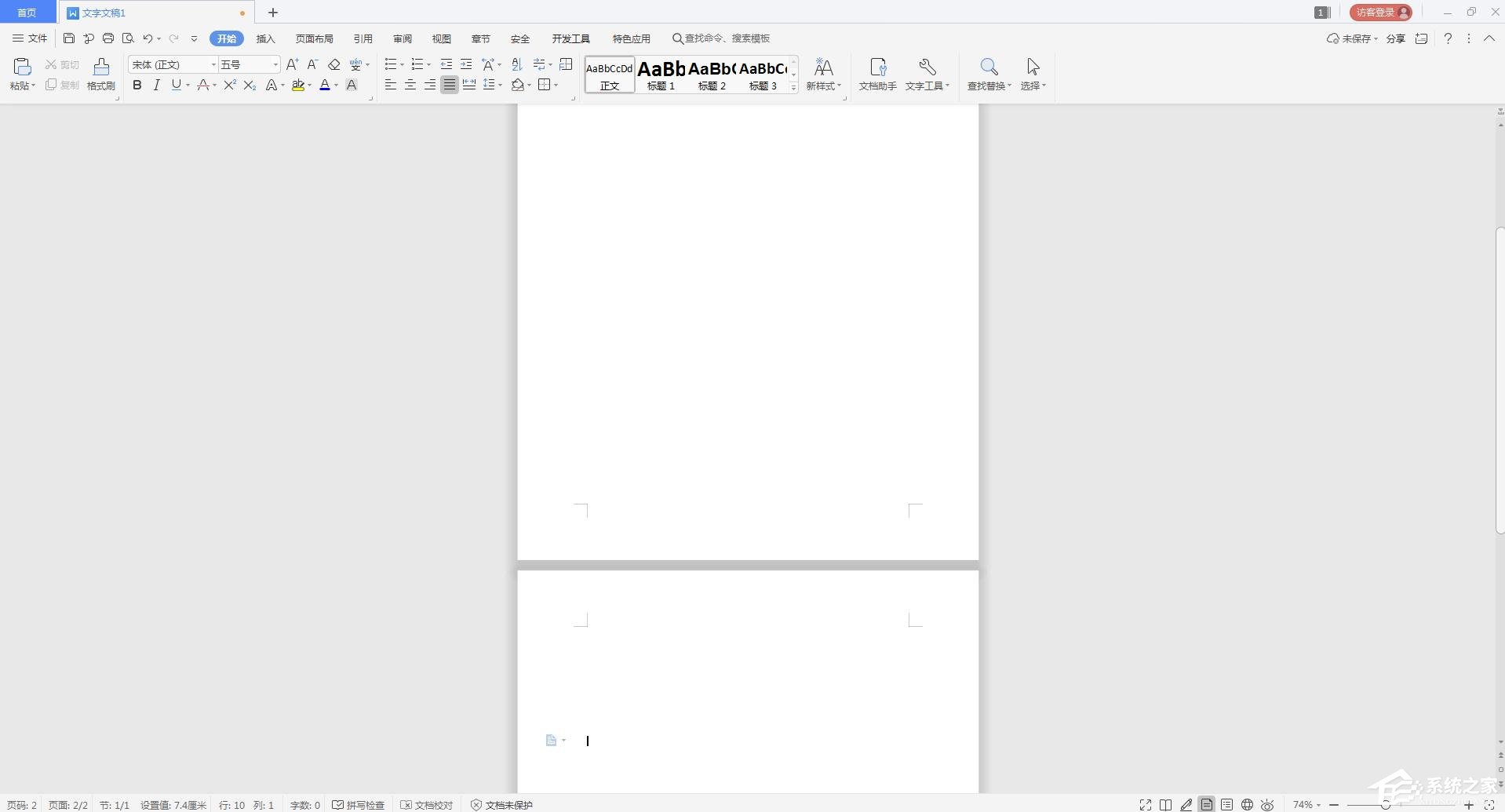 wps��������ĵ���ҳ��ʾ