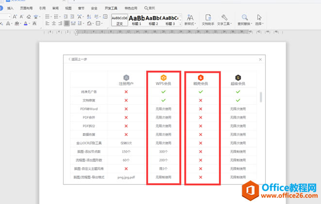 WPS��Ա�͵��ǻ�Ա����������Щ4