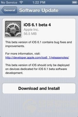 iOS 6.1 beta4 ���԰�ٷ������ѷų���iOS6.1��ʽ�滹��Զ��1