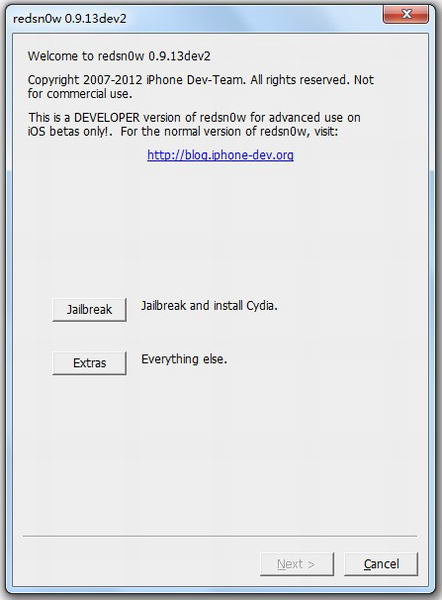 ��ѩRedsn0w0.9.13dev2��Բ��Խ��iOS6 beta2�̼�