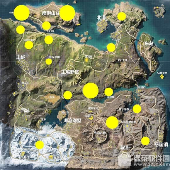 ��Ұ�ж�쫷�뵺�м���Դ�ֲ���ɶ�ط��� 쫷�뵺�м���Դ�ֲ�ͼ��ϸ˵��