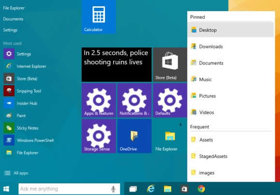 Win10��ʼ�˵���ת���ļ����������