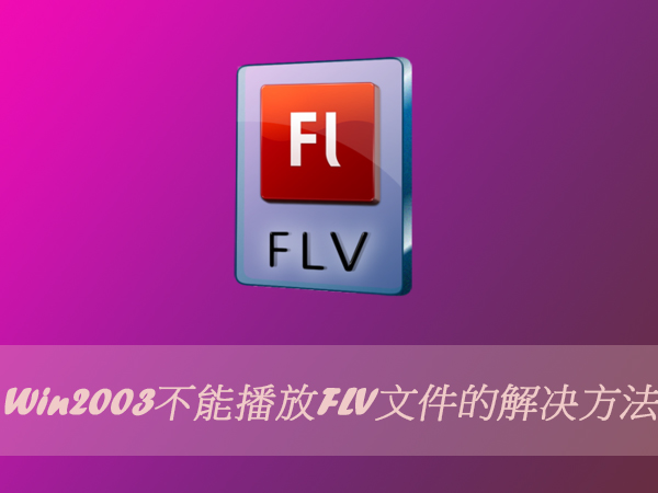 Win2003���ܲ���FLV�ļ��Ĵ����취