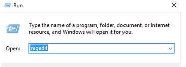 ����regedit