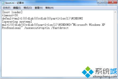 XPϵͳ��������ʾC:\\boot.ini�ļ�.�޷����Ĳ���ϵͳ��ô��