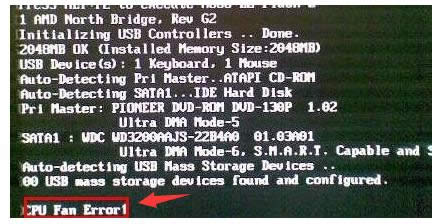 ̨ʽ���Կ�����ʾCPU Fan Error�����ִ�������
