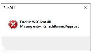 Win10提示Error in WSClient.dll错误处理技巧