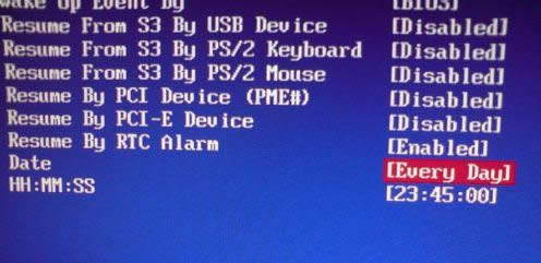 ͨ��BIOS���õ��Զ�ʱ�����Ĳ�������