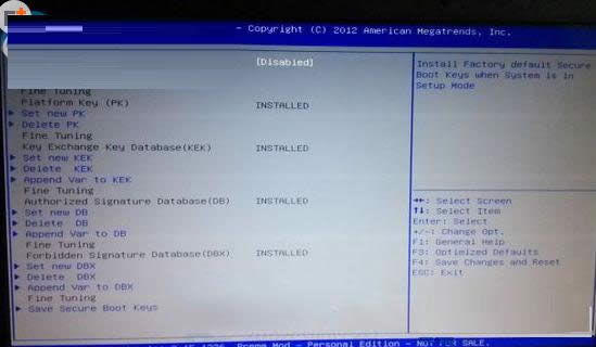 Win8�������secure bootδ��ȷ���õ����ִ�������