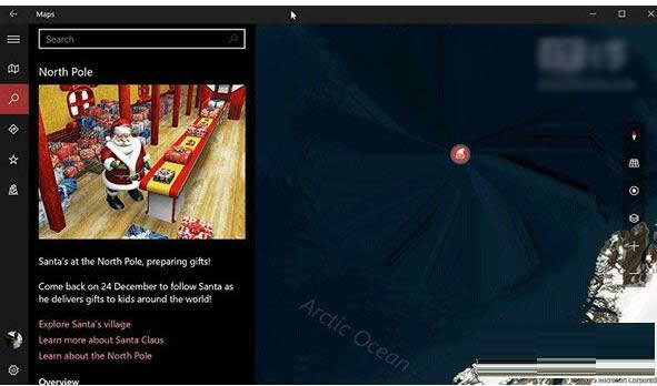 Win10系统使用内置地图应用追踪圣诞老人位置教程