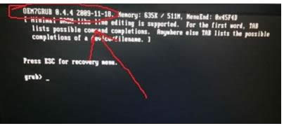 ��װϵͳ(��װϵͳ)�������ʾOEM7grub 0.4.4��ͼ����ϸ�̳�
